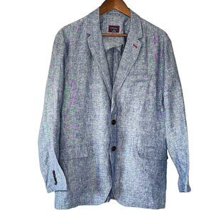 UNTUCKit Sky Blue Textured Blazer